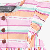 Colorful striped dress, baby