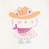 Cream T-shirt with back illustration, baby