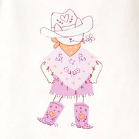 Cream T-shirt with back illustration, child