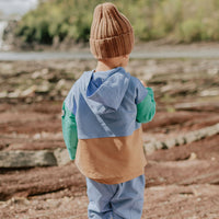 BLUE PANTS RELAXED FIT IN FRENCH TERRY, BABY