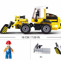2-in-1 Forklift Truck Building Brick Kit (200 pcs)