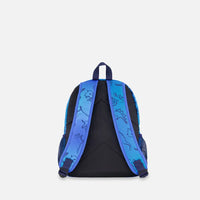Little Kids Backpack Blue Gradient Dinosaur Print