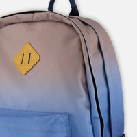 Kids Backpack Blue And Beige Gradient