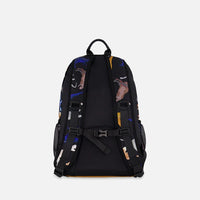 Kids Backpack Black Dinosaur Print