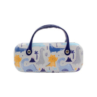 Boys Sunglasses Kids with Dino Print Snap Case : Blue