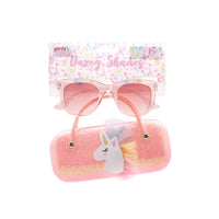 Kids Sunglasses with Case Peach Frame with Peach Case Girls