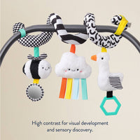 Itzy Bitzy Spiral Car Seat Activity Toy: Veggie