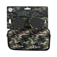 Boy Sunglasses Camo Print with Carry Case Classic Style New