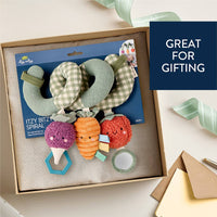 Itzy Bitzy Spiral Car Seat Activity Toy: Veggie