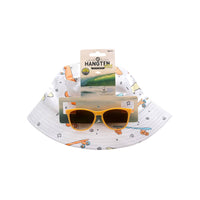 Kids Sunglasses with Hat Combo Set Hang Ten Brand Boys Girls