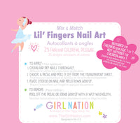 Lil' Fingers Nail Art- Pretty Ballerinas