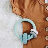 Ritzy Rattle™ Silicone Teether Rattles: Highland Cow