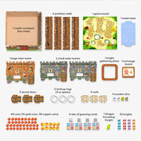 Knuckling Knights- A Knight-Filled Memory, Dexterity, & Dice Game with 3D Castle Towers