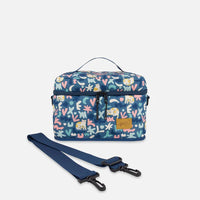 Lunch Box Green Cat Print