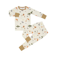 Long Sleeve PJ Set -Safari