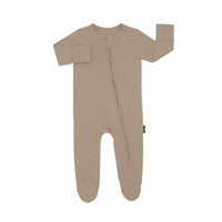 Footless Sleeper with Fold-over Cuffs - Sandstone