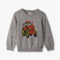 Baby & Toddler Tractor V-Neck Sweater