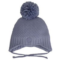Knit Earflaps Fleece PomPom Hat (Multiple Colours)