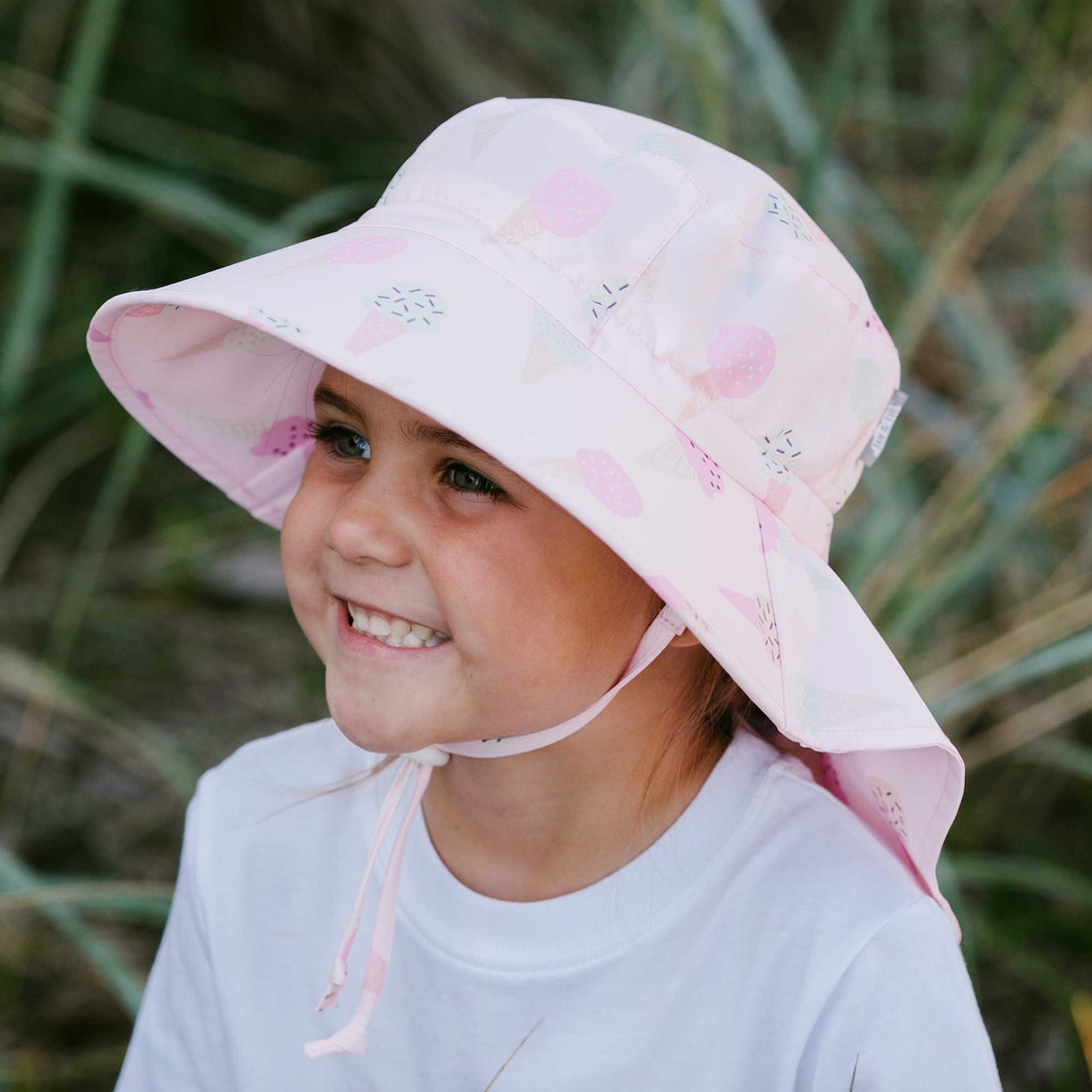 Kids Water Repellent Adventure Hats | Pink Ice Cream