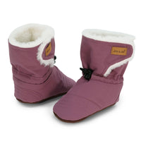 Stay-Put Winter Booties | Dark Plum