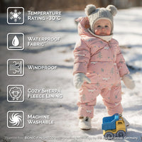 Baby Snowsuit | Pink Forest