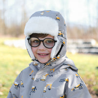 Kids Insulated Winter Hats | Grey Construction
