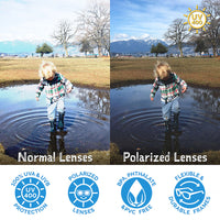 Polarized Heart Sunglasses | Frosty Lavender