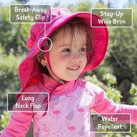 Kids Water Repellent Adventure Hats | Pink Ice Cream