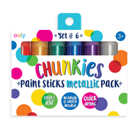 Chunkies Paint Sticks Metallic - Set of 6