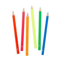 jumbo brights neon colored pencils - set of 6