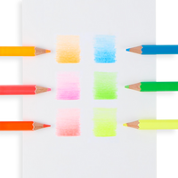 jumbo brights neon colored pencils - set of 6