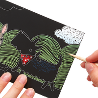 playful pups scratch and scribble mini scratch art kit