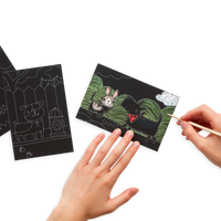 playful pups scratch and scribble mini scratch art kit