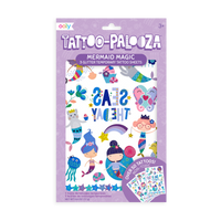 tattoo-palooza temporary tattoos - mermaid magic - 3 sheets