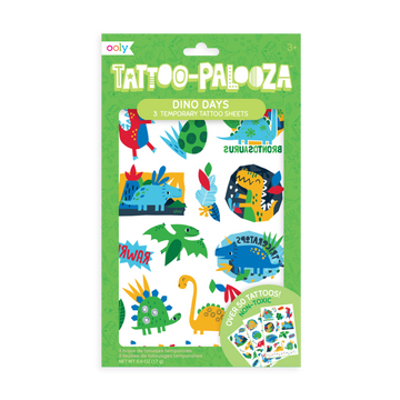 Tattoo Palooza Temporary Tattoo: Dino Days