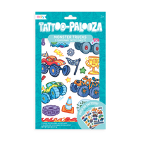 tattoo-palooza temporary tattoos - monster truck - 3 sheets