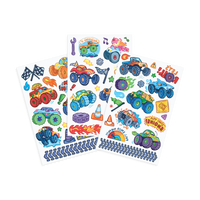 tattoo-palooza temporary tattoos - monster truck - 3 sheets