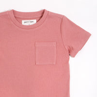 Ribbed Pocket Shirt - Pink