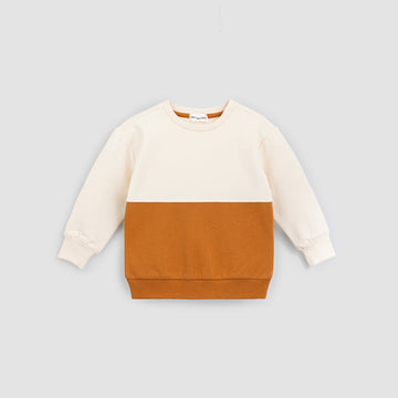 Dijon Color Block on Crème Sweatshirt