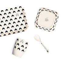 BAMBOO FIBER TABLEWARE 4 PIECE GIFT SET - 4 DESIGNS