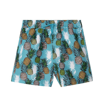 Printed Boardshort Turquoise Pineapple