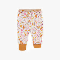 ADJUSTABLE CREAM PATTERNED PYJAMAS IN ORGANIC COTTON, BABY