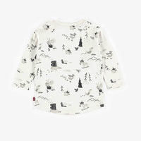 CREAM PATTERNED T-SHIRT, BABY