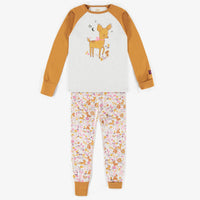 ADJUSTABLE PATTERNED PYJAMAS IN ORGANIC COTTON, CHILD