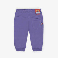 PURPLE JOGGING PANTS IN FRENCH COTTON, BABY