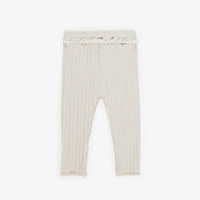 CREAM LEGGING IN IRREGULAR RIB, BABY
