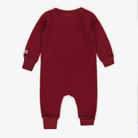 HOLIDAY RED EVOLUTIVE ONE-PIECE PYJAMA IN RIB COTTON, BABY