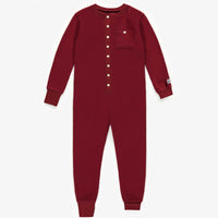 HOLIDAY RED EVOLUTIVE ONE-PIECE PYJAMAS IN RIBBED KNIT, CHILD