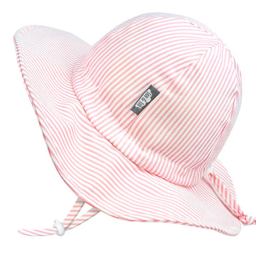 Cotton Floppy Hat | Pink Stripes