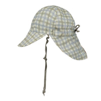 Baby Reversible Flap Sun Hat - Noah / Olive